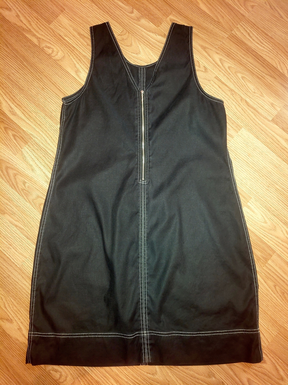 EUC SZ L Tommy Bahama Black Palm-A-Dora Sleeveless Sheath Dress Linen Tencel - Picture 8 of 12